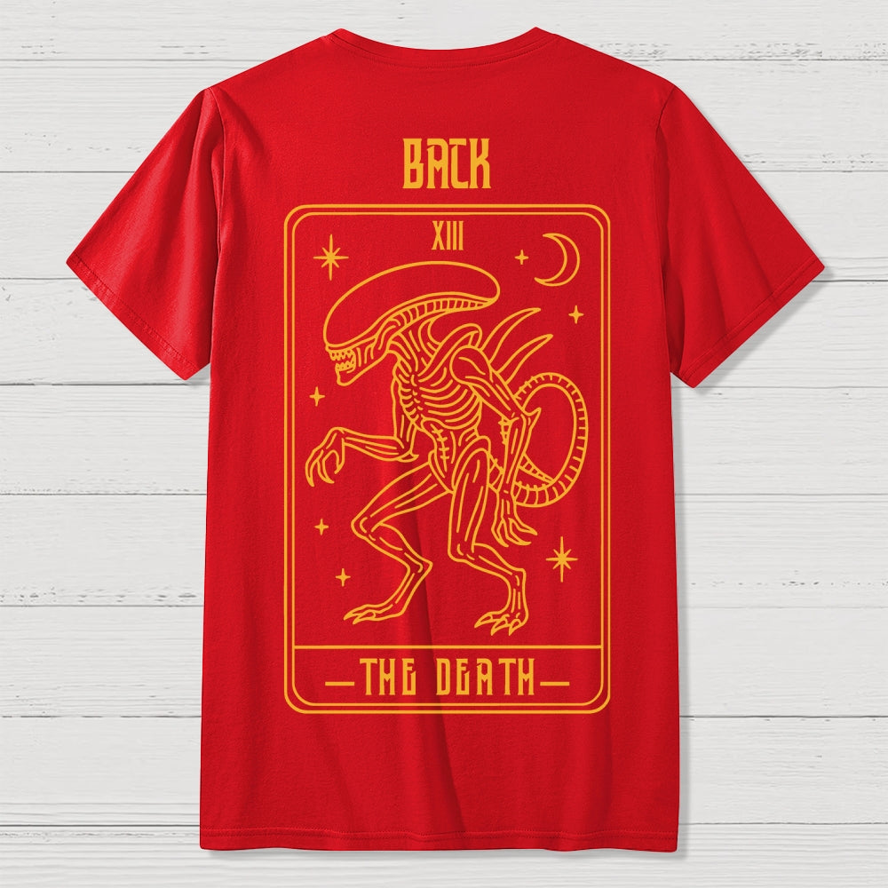 Alien Tarot Front And Back Printing  T-Shirt