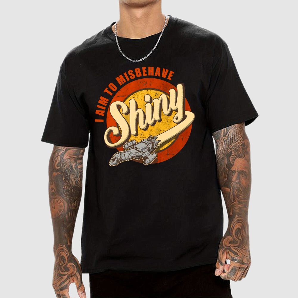 Shiny I Aim to Misbehave  T-Shirt 2509001385