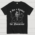 I Am a Conduit for Nonsense Funny Knight And Cat  T-Shirt