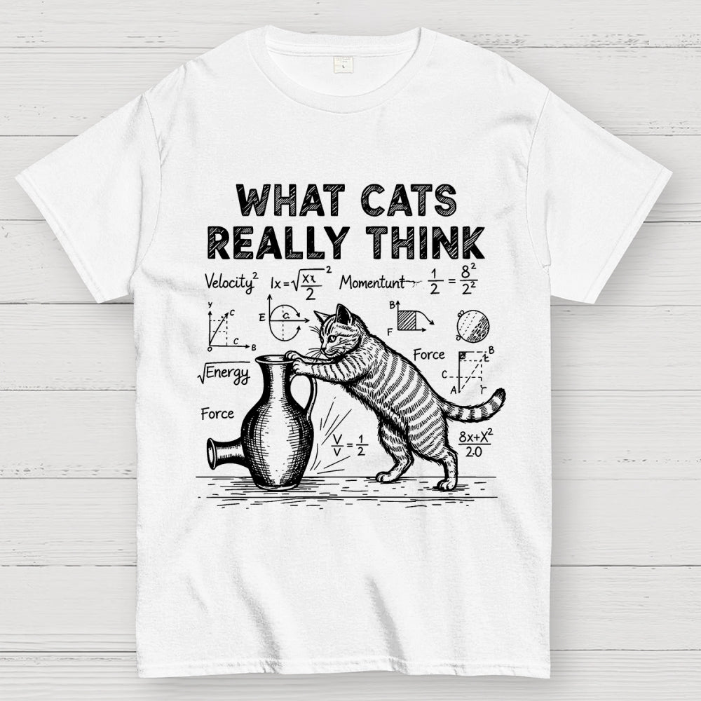 Funny Cat Physics  What Cats Really Think  T-Shirt