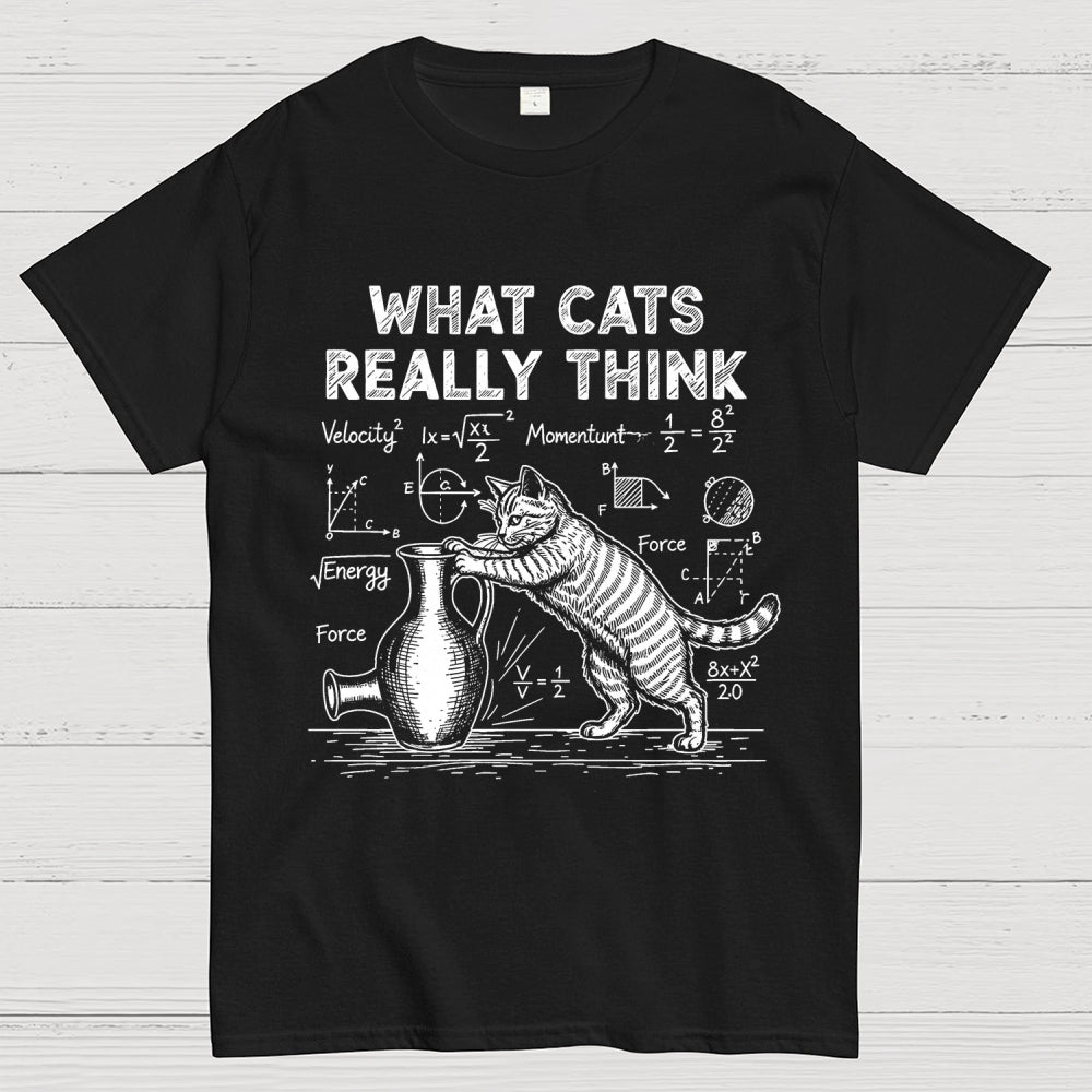 Funny Cat Physics  What Cats Really Think  T-Shirt