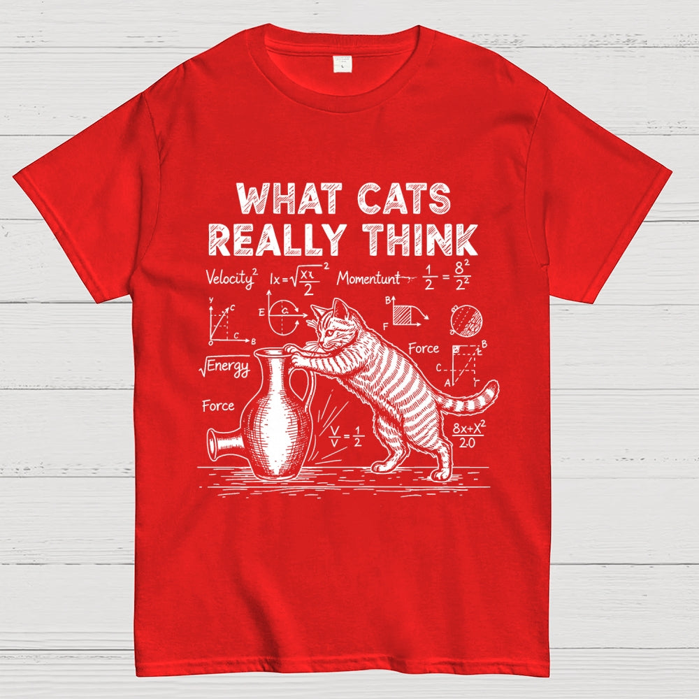 Funny Cat Physics  What Cats Really Think  T-Shirt