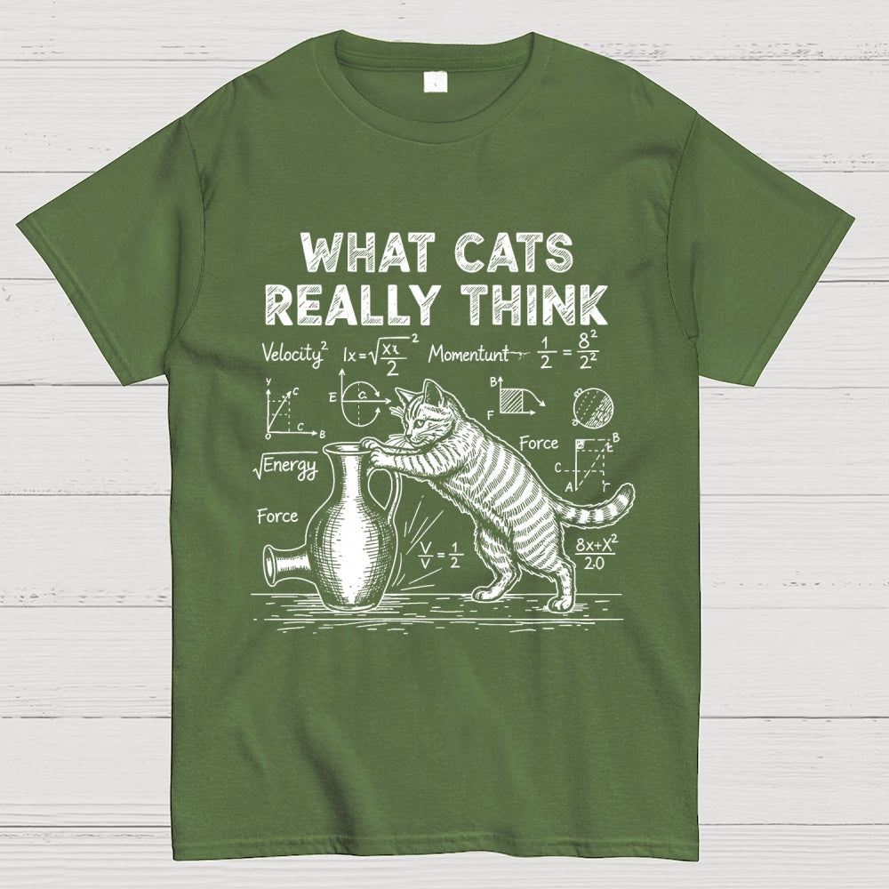 Funny Cat Physics  What Cats Really Think  T-Shirt