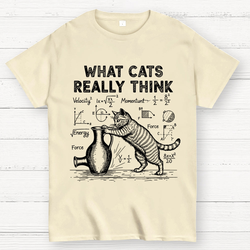 Funny Cat Physics  What Cats Really Think  T-Shirt
