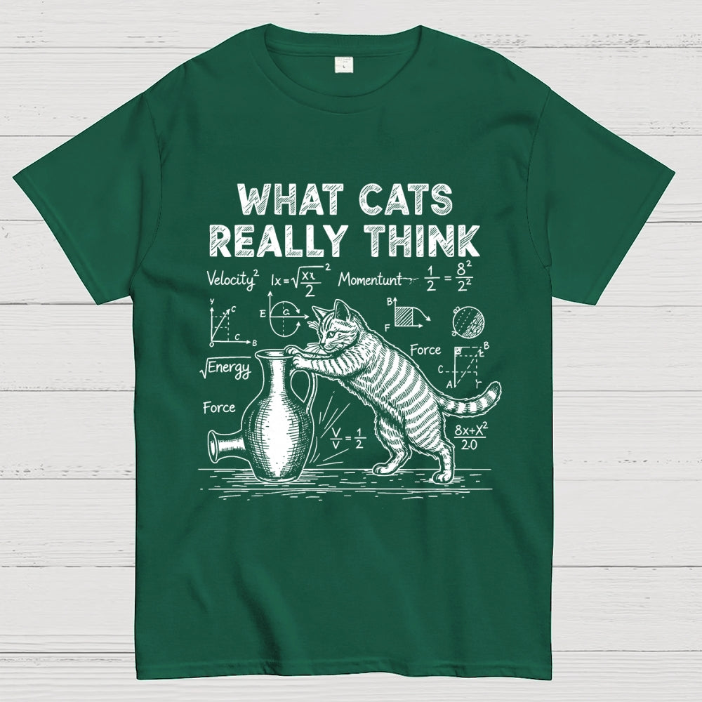 Funny Cat Physics  What Cats Really Think  T-Shirt