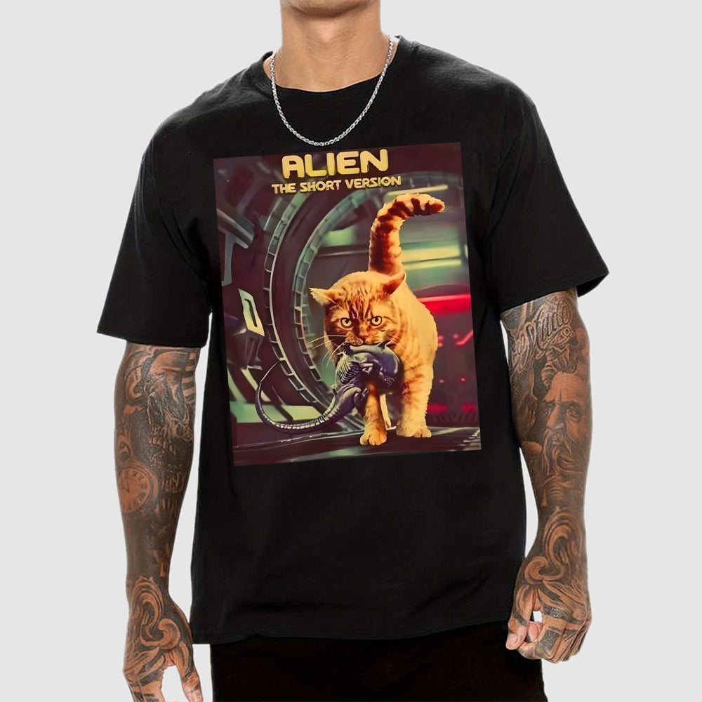 Alien Cat Heavy  T-Shirt