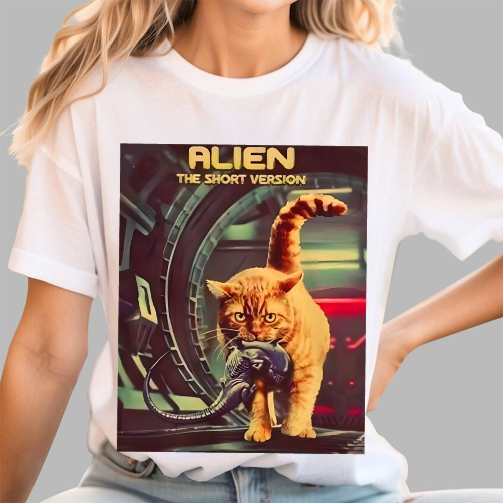 Alien Cat Heavy  T-Shirt