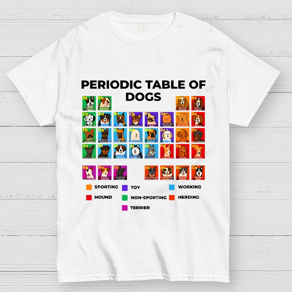 Periodic Table Of Dogs  T-Shirt