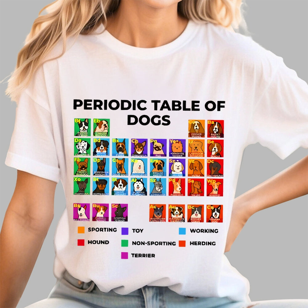 Periodic Table Of Dogs  T-Shirt