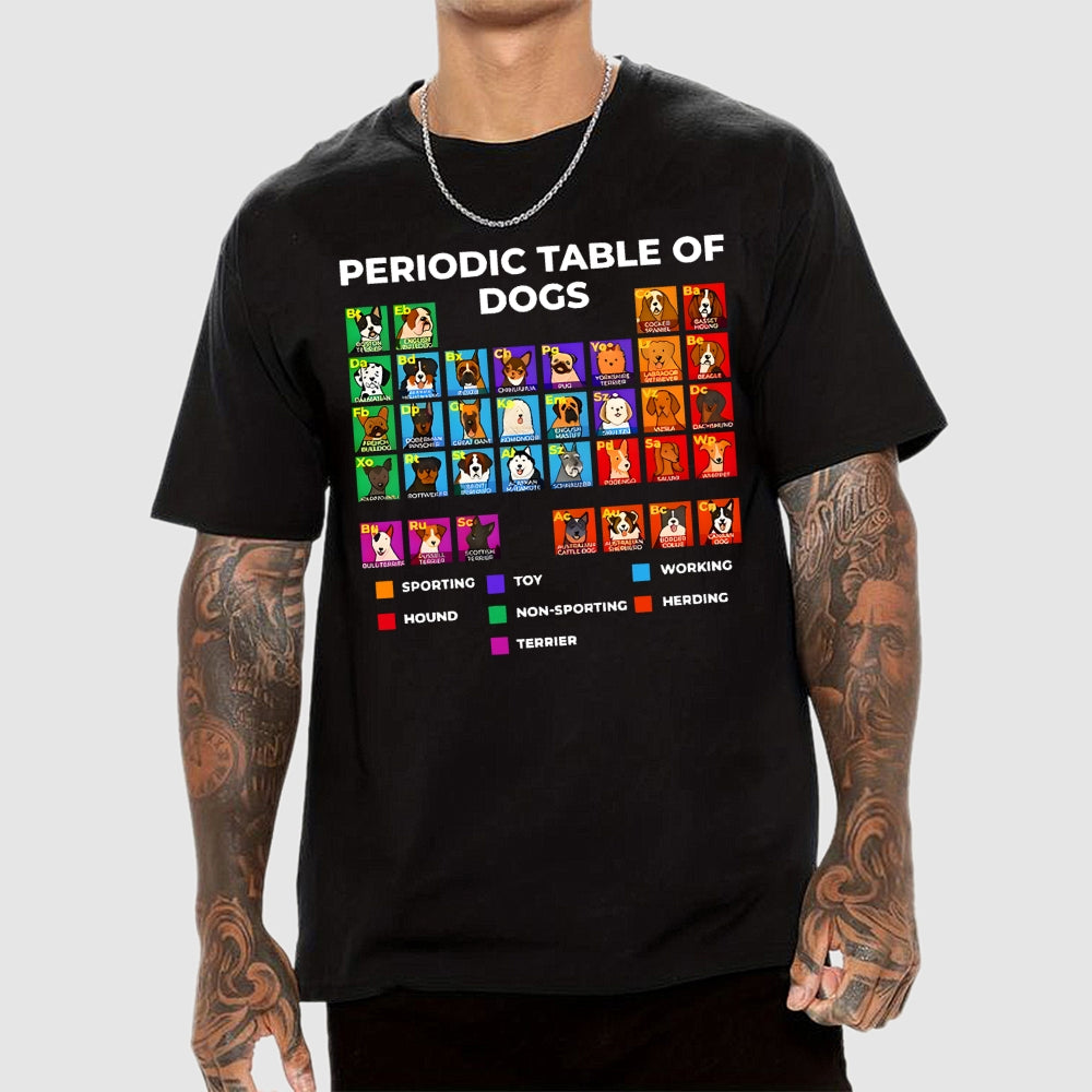 Periodic Table Of Dogs  T-Shirt