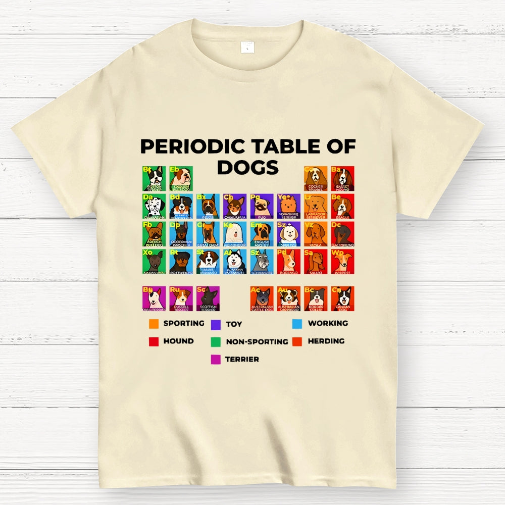 Periodic Table Of Dogs  T-Shirt