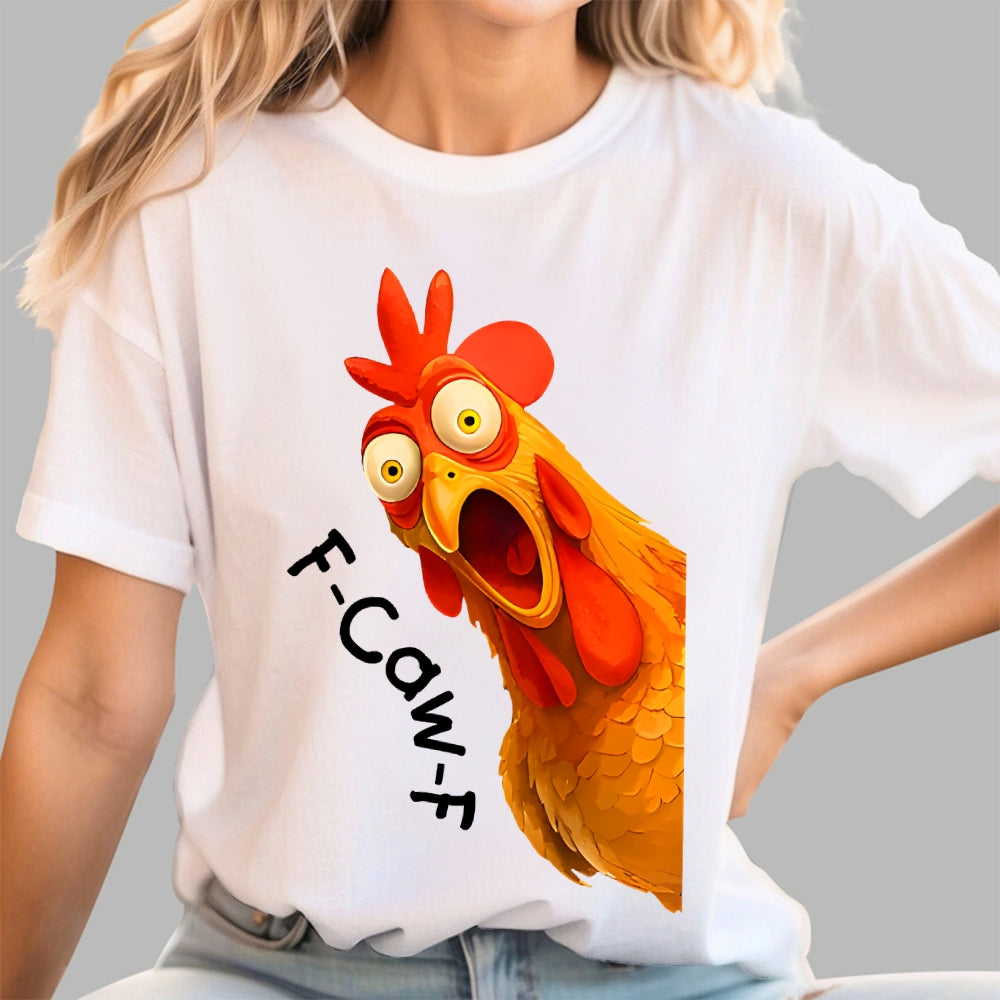 F-Caw-F Funny Chicken Rooster Pun  T-Shirt