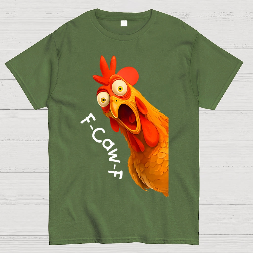 F-Caw-F Funny Chicken Rooster Pun  T-Shirt