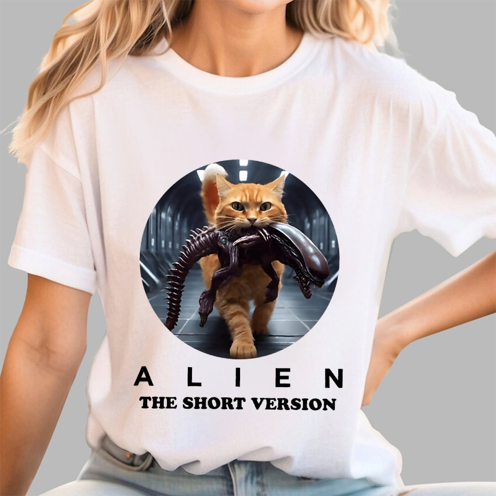 Alien Cat Heavy  T-Shirt