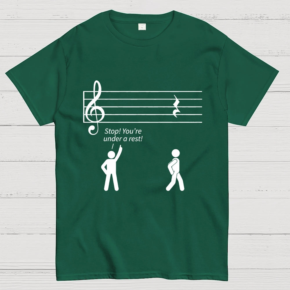 Stop Under a Rest Music  T-Shirt