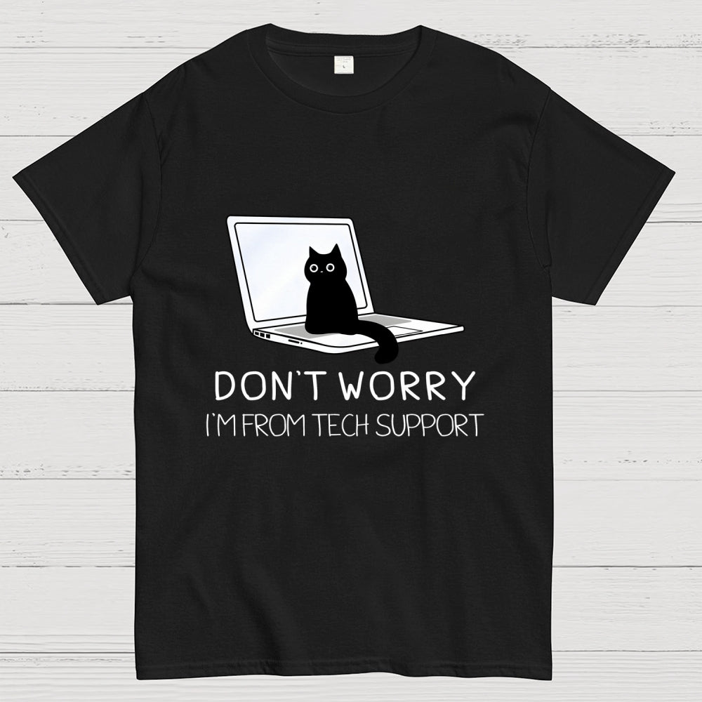 Funny Cat Tech Support  T-Shirt