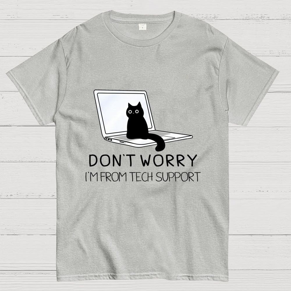 Funny Cat Tech Support  T-Shirt