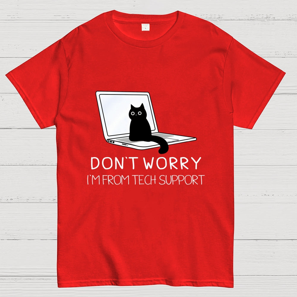 Funny Cat Tech Support  T-Shirt