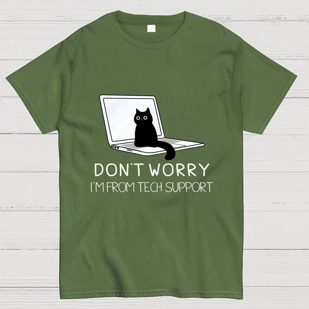 Funny Cat Tech Support  T-Shirt