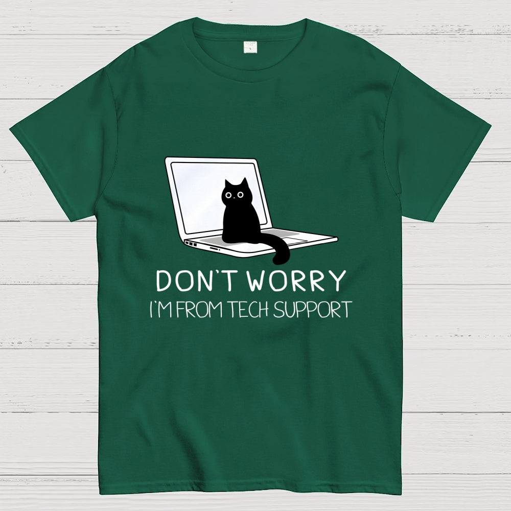 Funny Cat Tech Support  T-Shirt