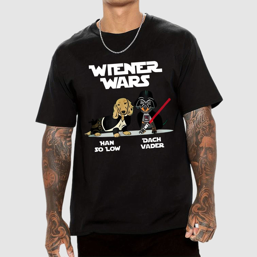 Wiener Wars Funny Dachshund  T-Shirt