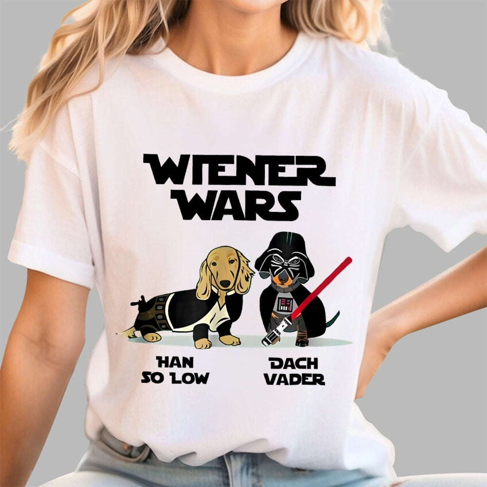 Wiener Wars Funny Dachshund  T-Shirt