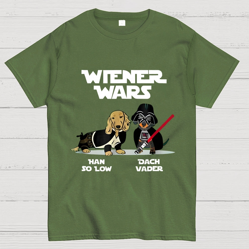 Wiener Wars Funny Dachshund  T-Shirt