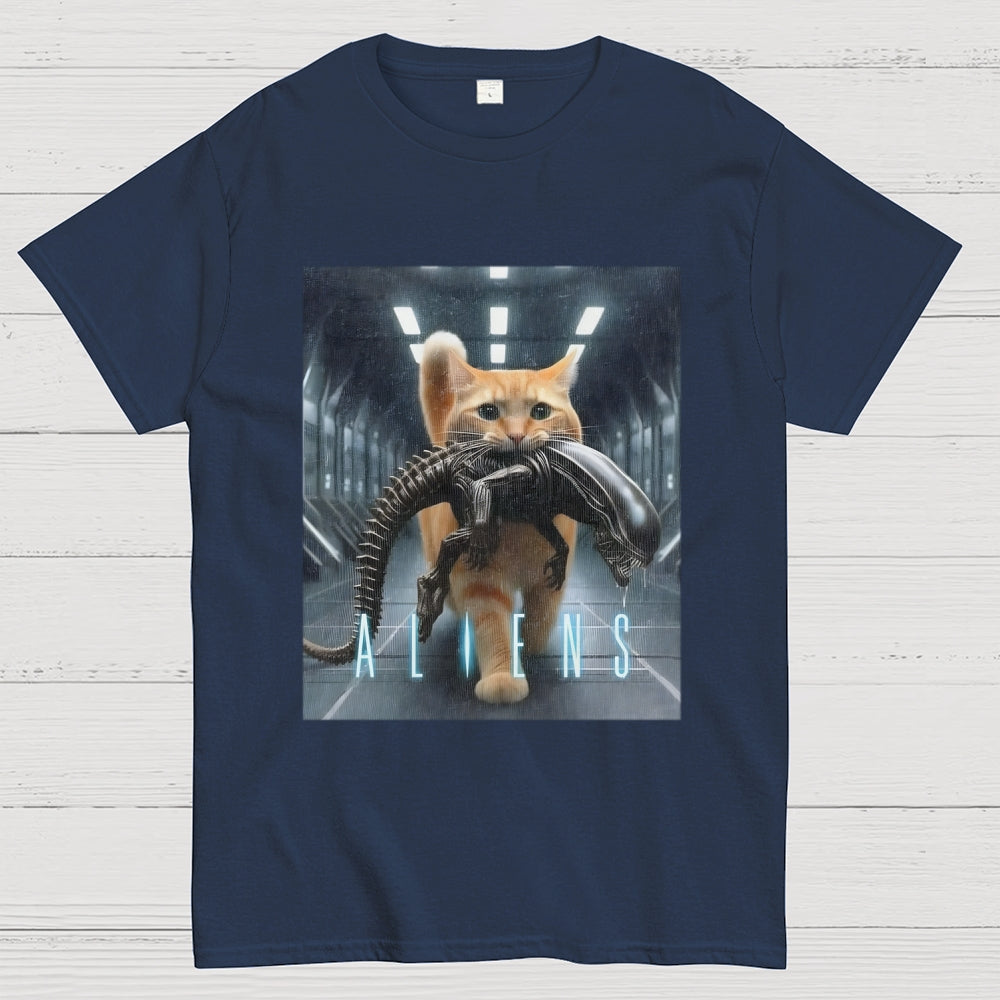 Cat Vs Aliens  T-Shirt
