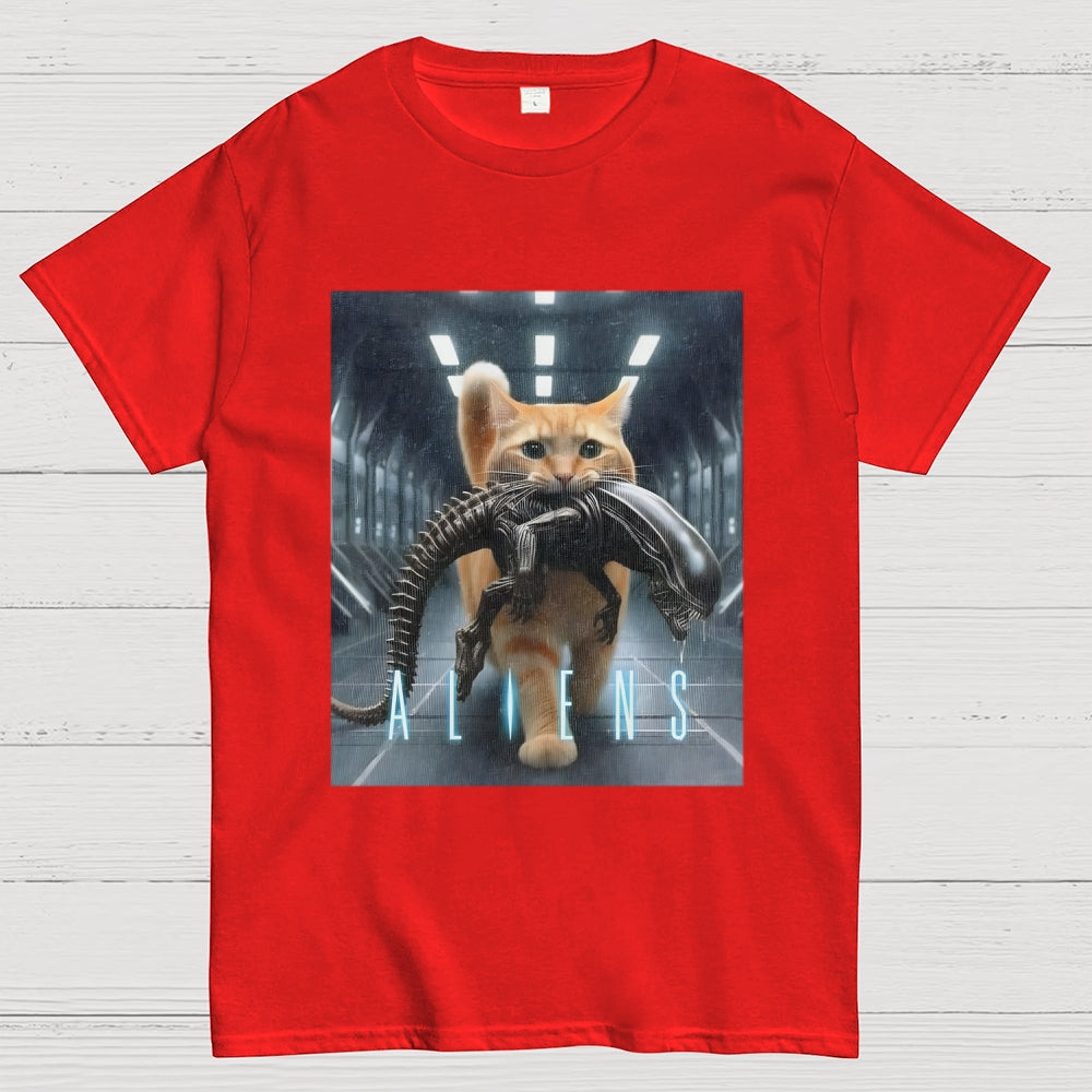 Cat Vs Aliens  T-Shirt