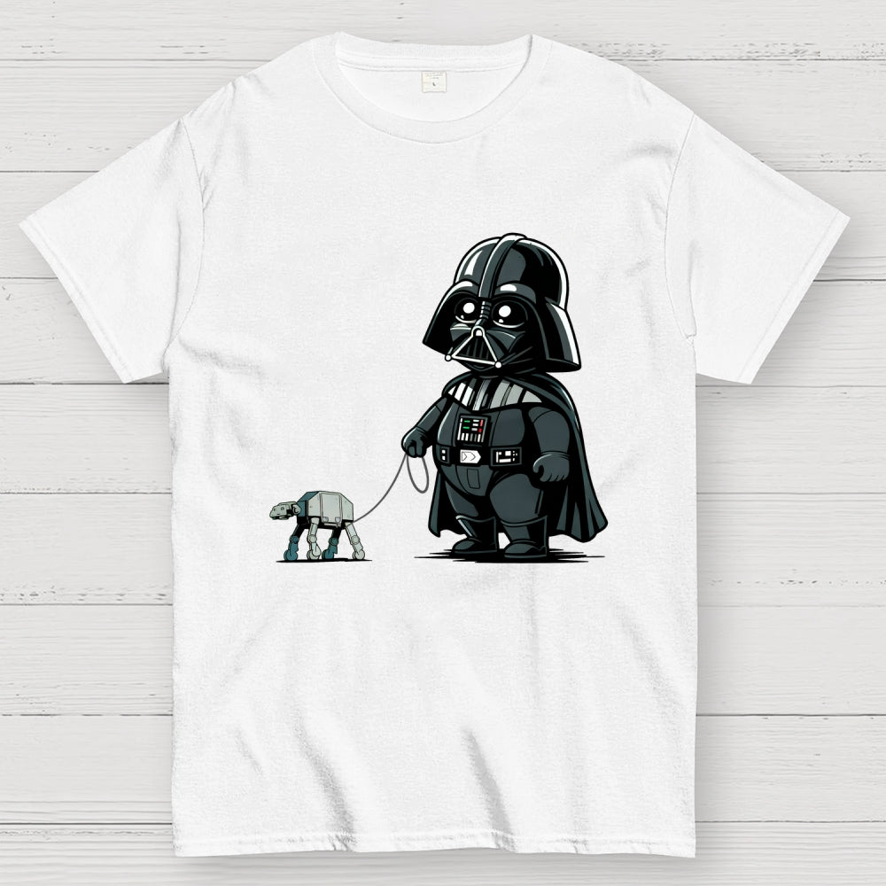 Fat Dar Walking the Imperial Robot Dog  T-Shirt
