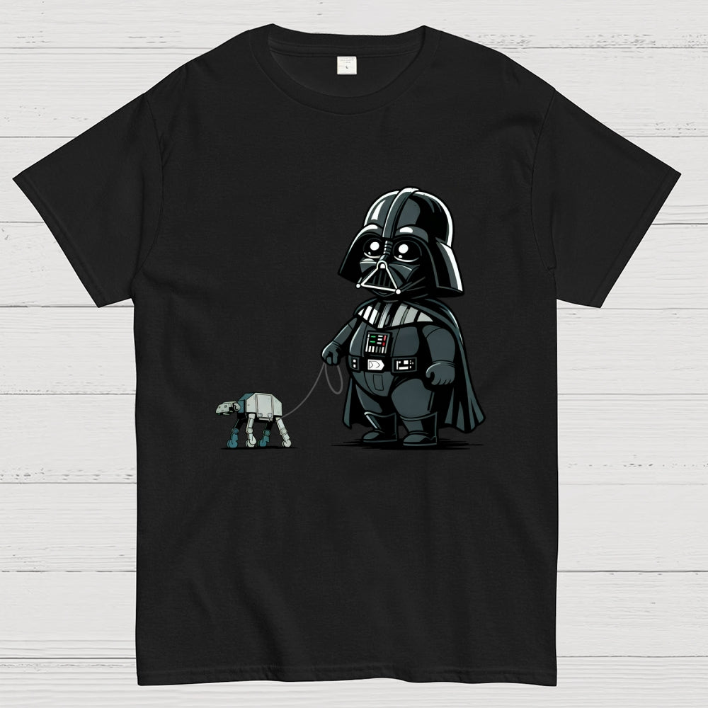 Fat Dar Walking the Imperial Robot Dog  T-Shirt