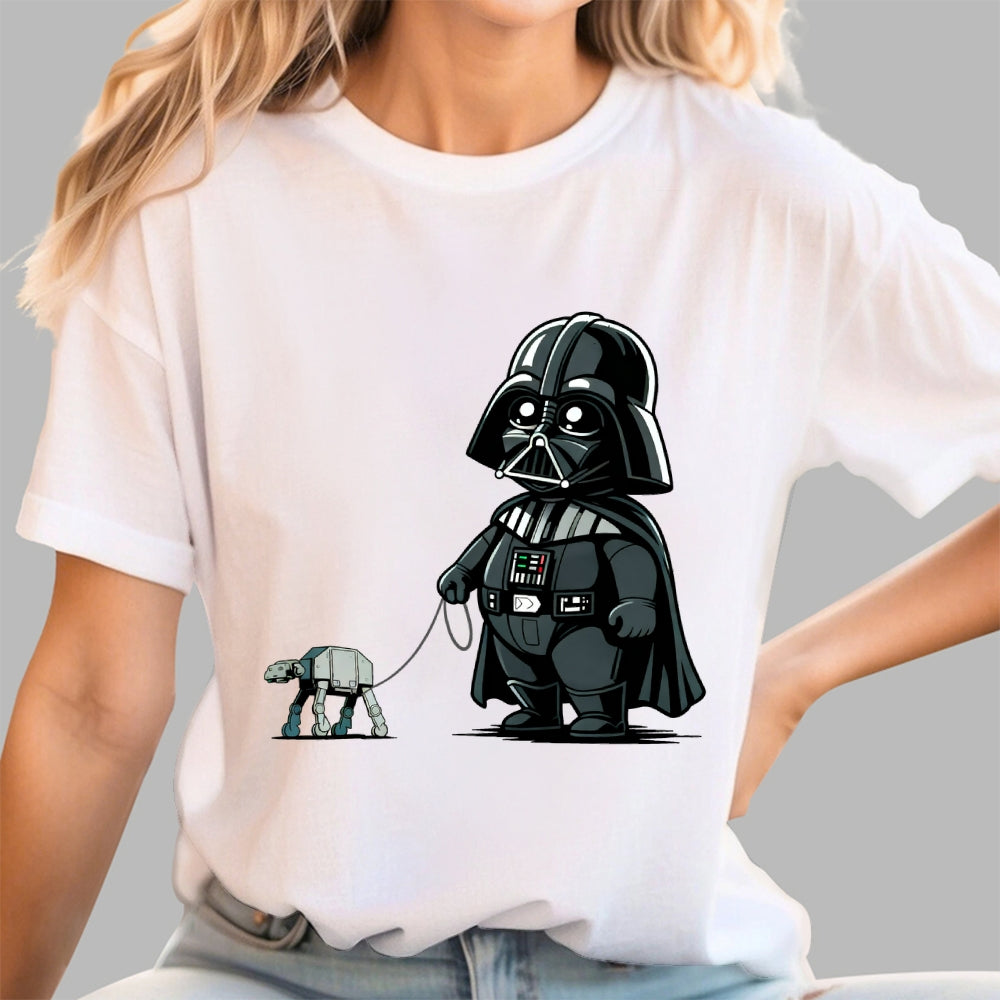 Fat Dar Walking the Imperial Robot Dog  T-Shirt
