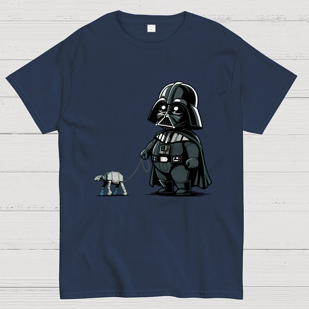 Fat Dar Walking the Imperial Robot Dog  T-Shirt