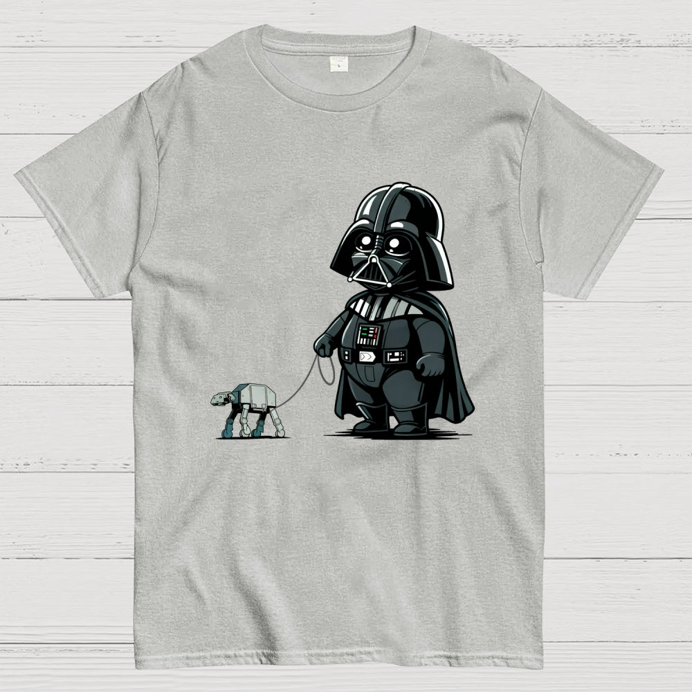 Fat Dar Walking the Imperial Robot Dog  T-Shirt