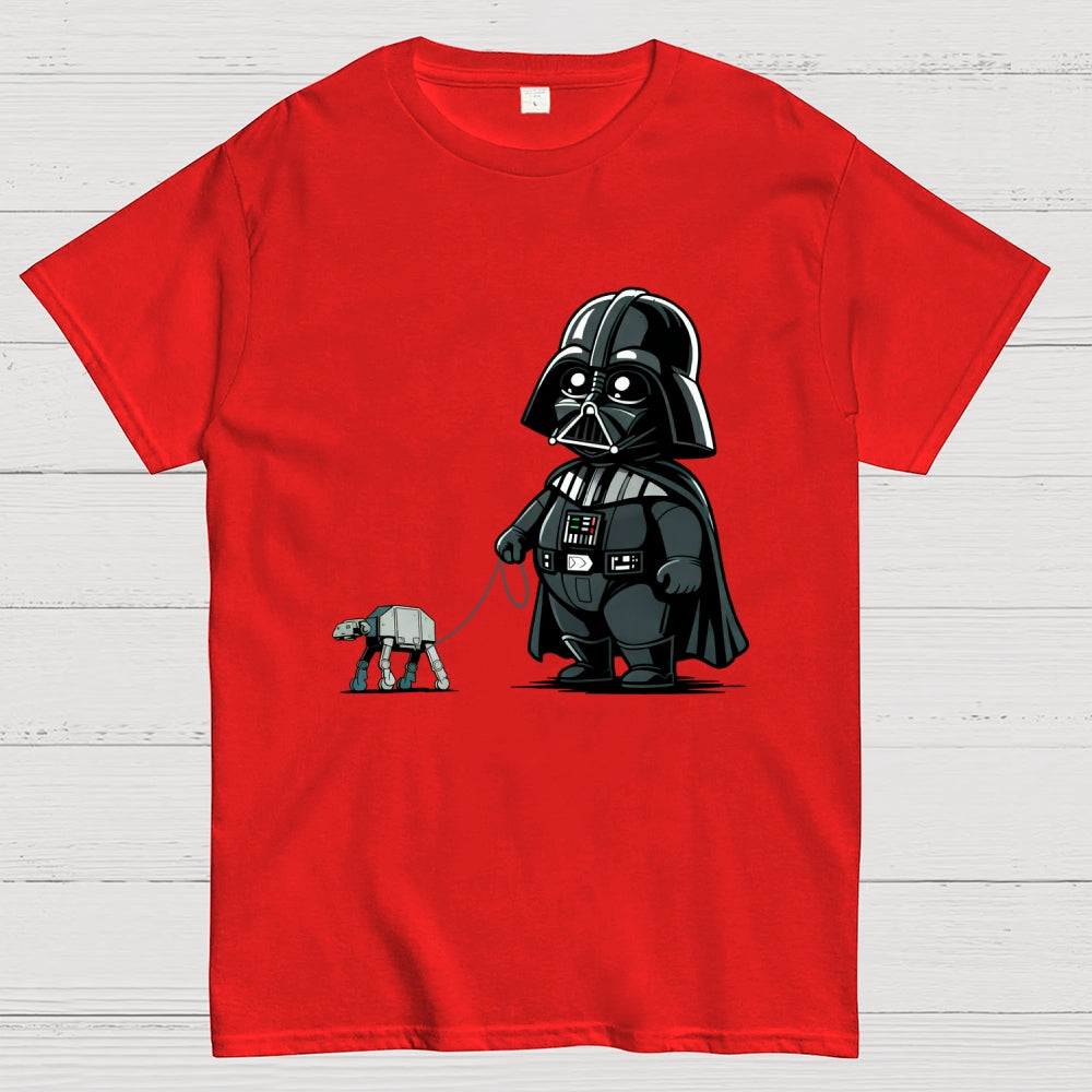 Fat Dar Walking the Imperial Robot Dog  T-Shirt