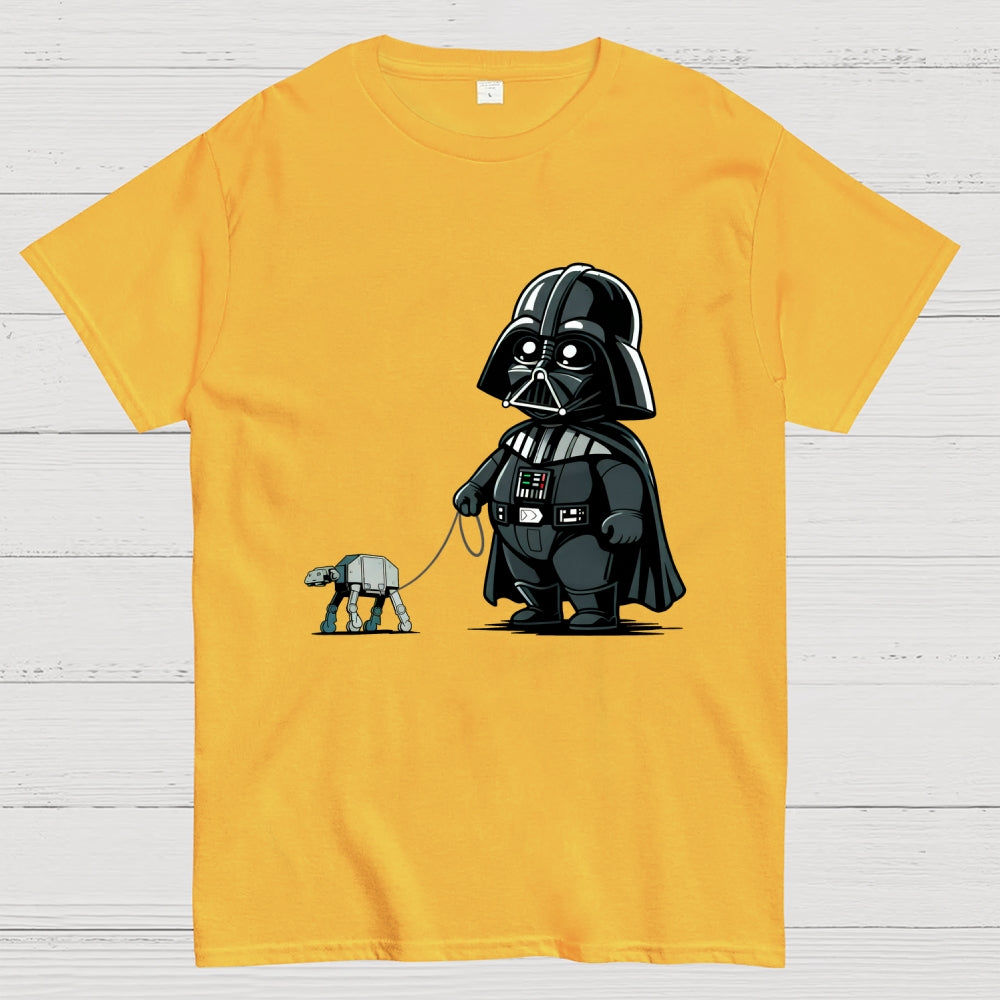 Fat Dar Walking the Imperial Robot Dog  T-Shirt