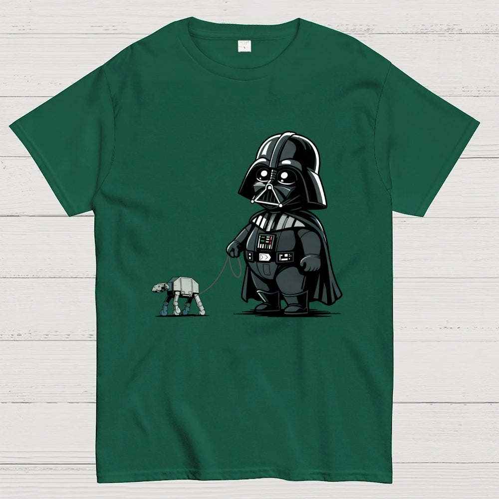 Fat Dar Walking the Imperial Robot Dog  T-Shirt