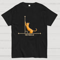 Purr-Pendicular Cute Maths Cat Premium  T-Shirt