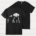 Empire Robot Dog-Star Wars Back-printed  T-shirt