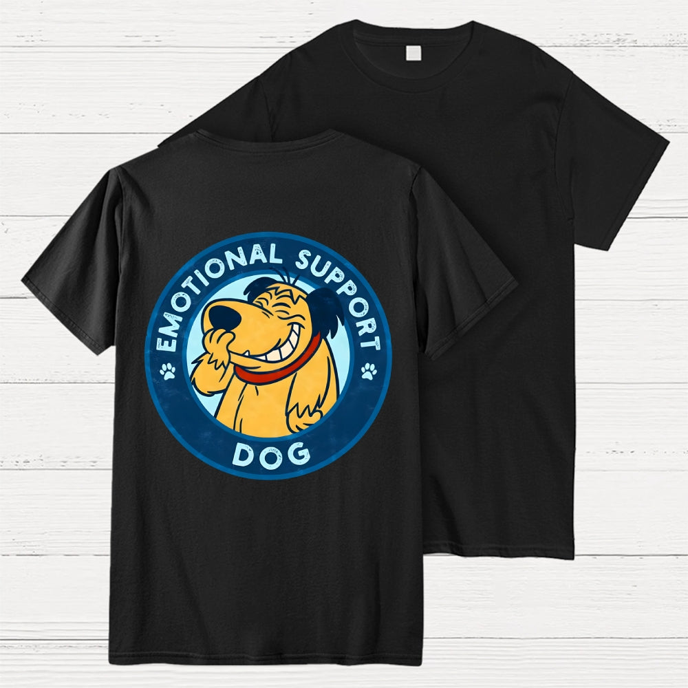 Dog Support Or Not? Back-printed  T-shirt