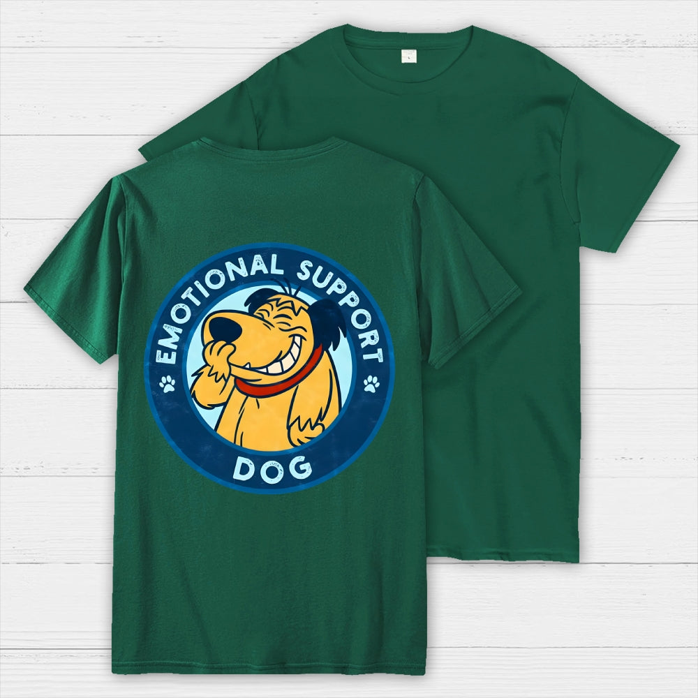Dog Support Or Not? Back-printed  T-shirt