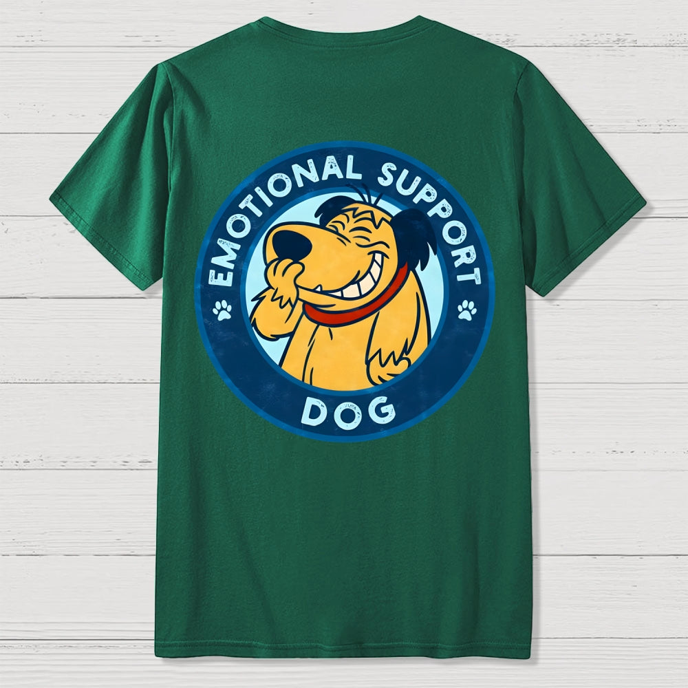 Dog Support Or Not? Back-printed  T-shirt