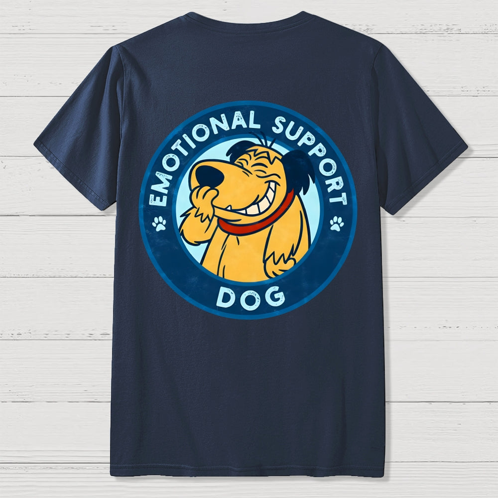 Dog Support Or Not? Back-printed  T-shirt