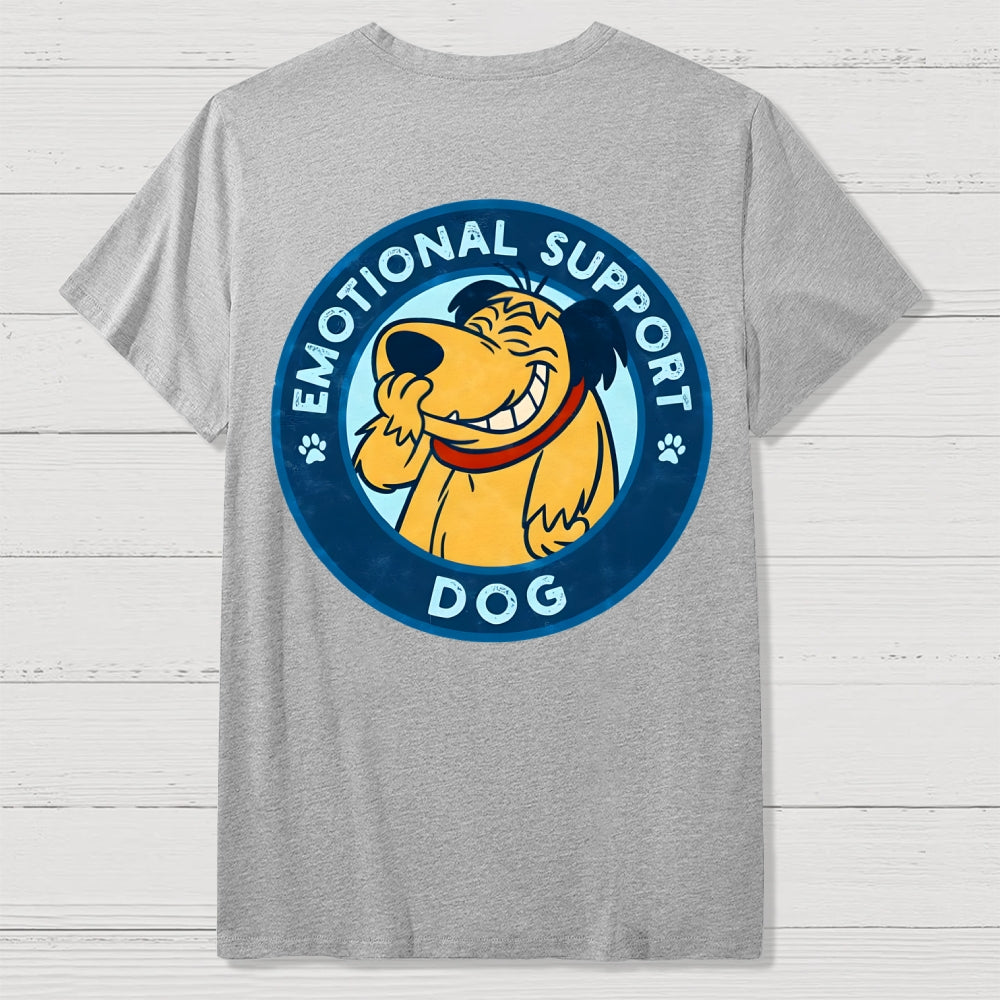 Dog Support Or Not? Back-printed  T-shirt