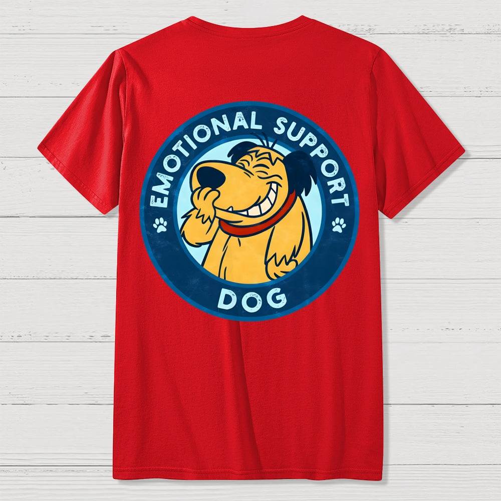 Dog Support Or Not? Back-printed  T-shirt