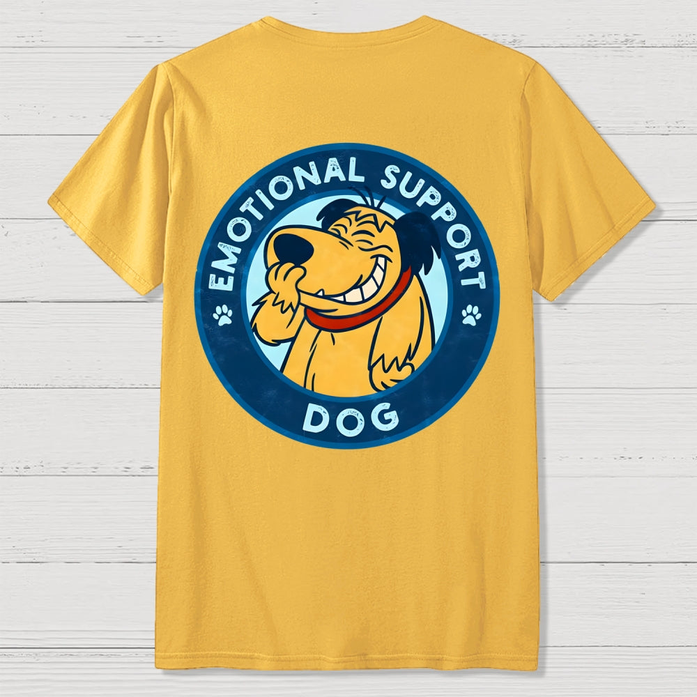 Dog Support Or Not? Back-printed  T-shirt