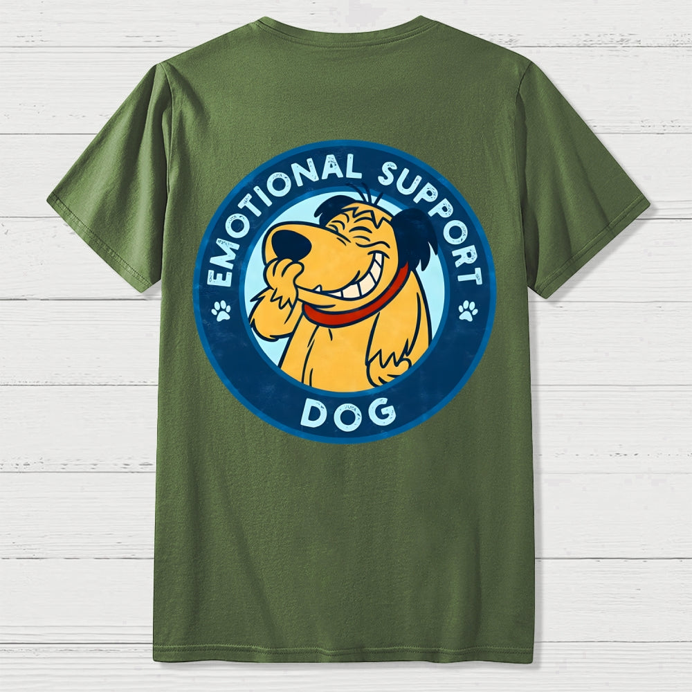 Dog Support Or Not? Back-printed  T-shirt