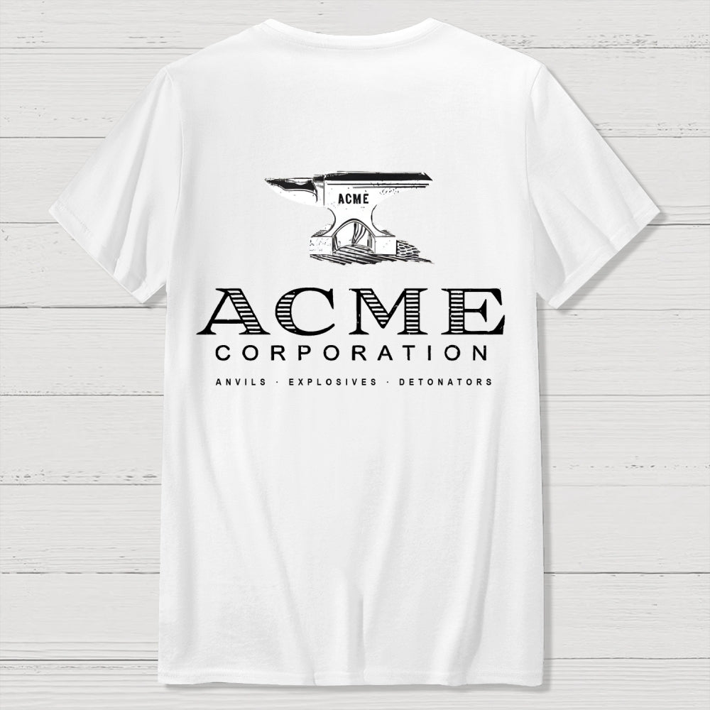 Acme Corporation Back-printed  T-shirt