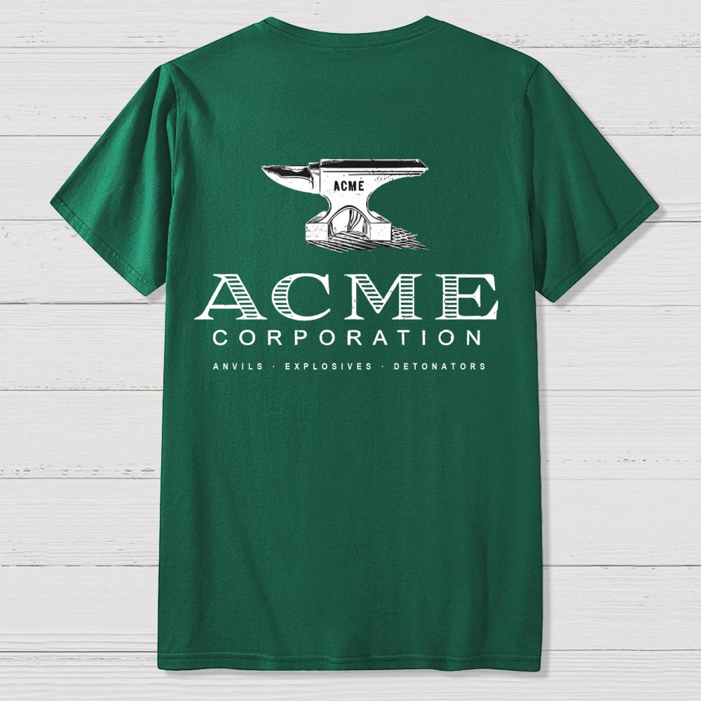 Acme Corporation Back-printed  T-shirt