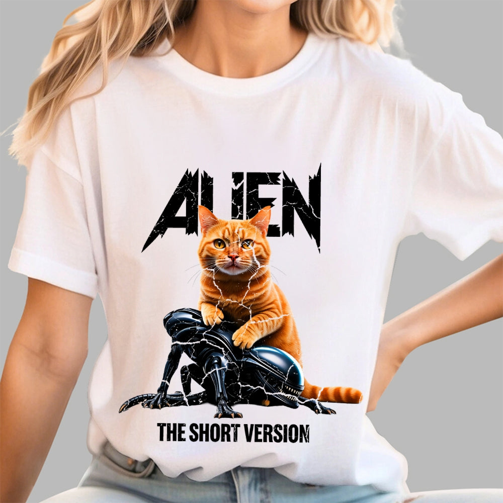 Alien Cat Heavy  T-Shirt